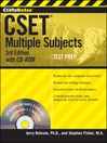 CliffsNotes CSET Multiple Subjects 3 by Jerry Bobrow, Ph.D. eBook